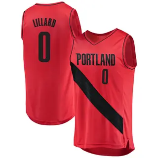 Men's Damian Lillard Portland Trail Blazers Red Jersey - Statement Edition - Fast Break