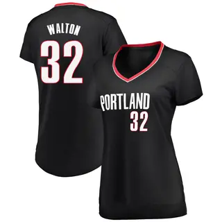 Women's Bill Walton Portland Trail Blazers Black Jersey - Icon Edition - Fast Break
