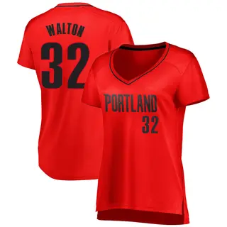 Women's Bill Walton Portland Trail Blazers Red Jersey - Statement Edition - Fast Break