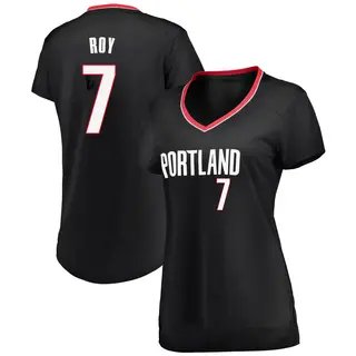 Women's Brandon Roy Portland Trail Blazers Black Jersey - Icon Edition - Fast Break