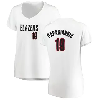 Women's Georgios Papagiannis Portland Trail Blazers White Jersey - Association Edition - Fast Break
