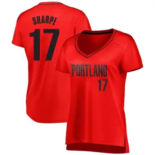 Women's Shaedon Sharpe Portland Trail Blazers Red Jersey - Statement Edition - Fast Break