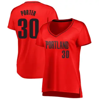 Women's Terry Porter Portland Trail Blazers Red Jersey - Statement Edition - Fast Break