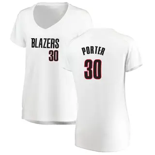 Women's Terry Porter Portland Trail Blazers White Jersey - Association Edition - Fast Break