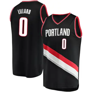 Youth Damian Lillard Portland Trail Blazers Black Jersey - Icon Edition - Fast Break